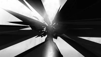 Sharp Shards Bursting Toward the Camera HD Wallpaper