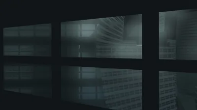 Dark Glass Panes with Reflections HD Wallpaper
