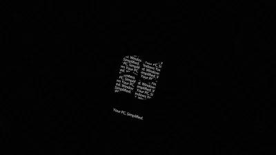 Aesthetic Black Desktop Wallpaper