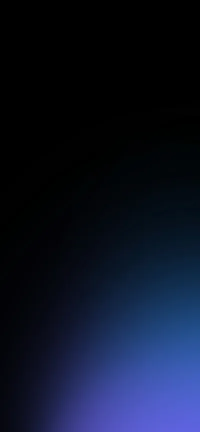 The top of the frame is pure black and the colour builds slowly toward the bottom left corner, where blue turns violet — plenty of clear space for icons.