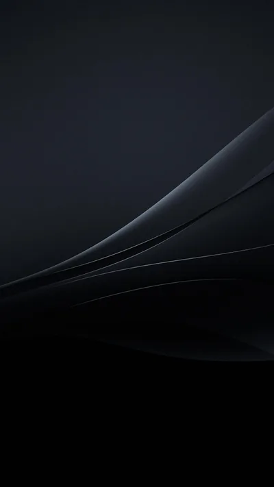 Soft Grey Curves on Charcoal HD Phone Wallpaper