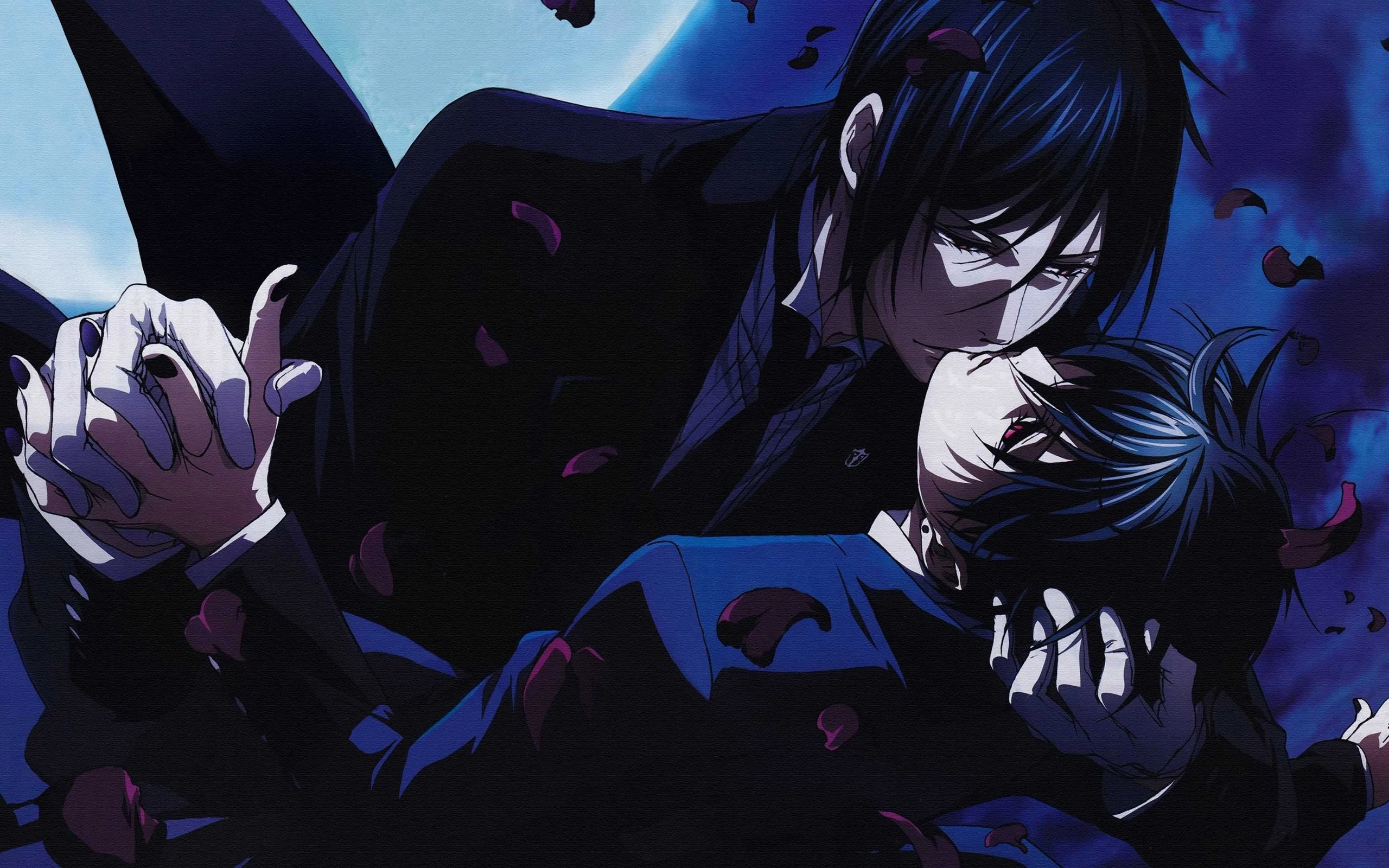 Wallpaper kuroshitsuji, Dark Butler, Ciel, Black Butler, Sevastian for mobile and deskt
