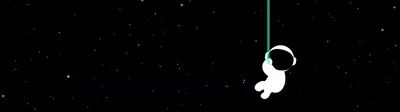 Cute astronaut Wallpaper 4K, Hanging, 8K, Black background, 5K