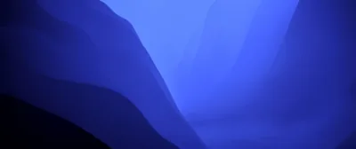 macOS Monterey Wallpaper 4K, Blue aesthetic, Stock, Dark Mode
