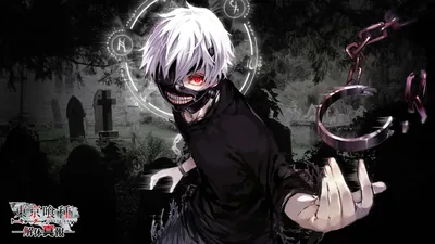 White Haired Ghoul with a Red Eye HD Wallpaper