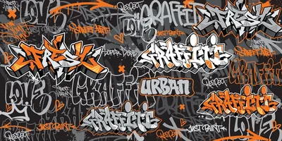 Black Cool Graffiti Background