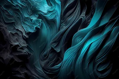 Dark Teal Flowing Silk Texture HD Wallpaper