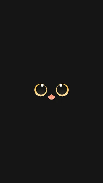Black Cute Minimalist 4K Wallpaper iPhone HD Phone