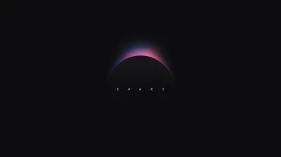 Dark Planet Eclipse on Pure Black HD Wallpaper
