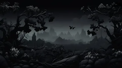 Resolution Dark Natural Landscape HD Black Aesthetic