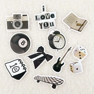 50pcs Dark Aesthetic Stickers, Vintage Vinyl Stickers, Punk Stickers