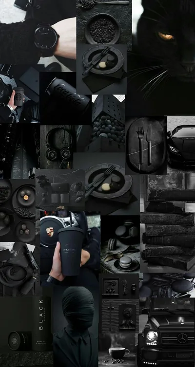 Aesthetic All Black Wallpaper