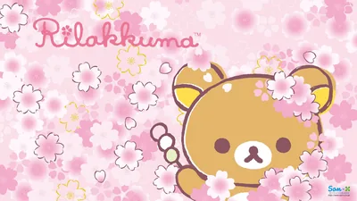 Rilakkuma Among Cherry Blossoms HD Wallpaper
