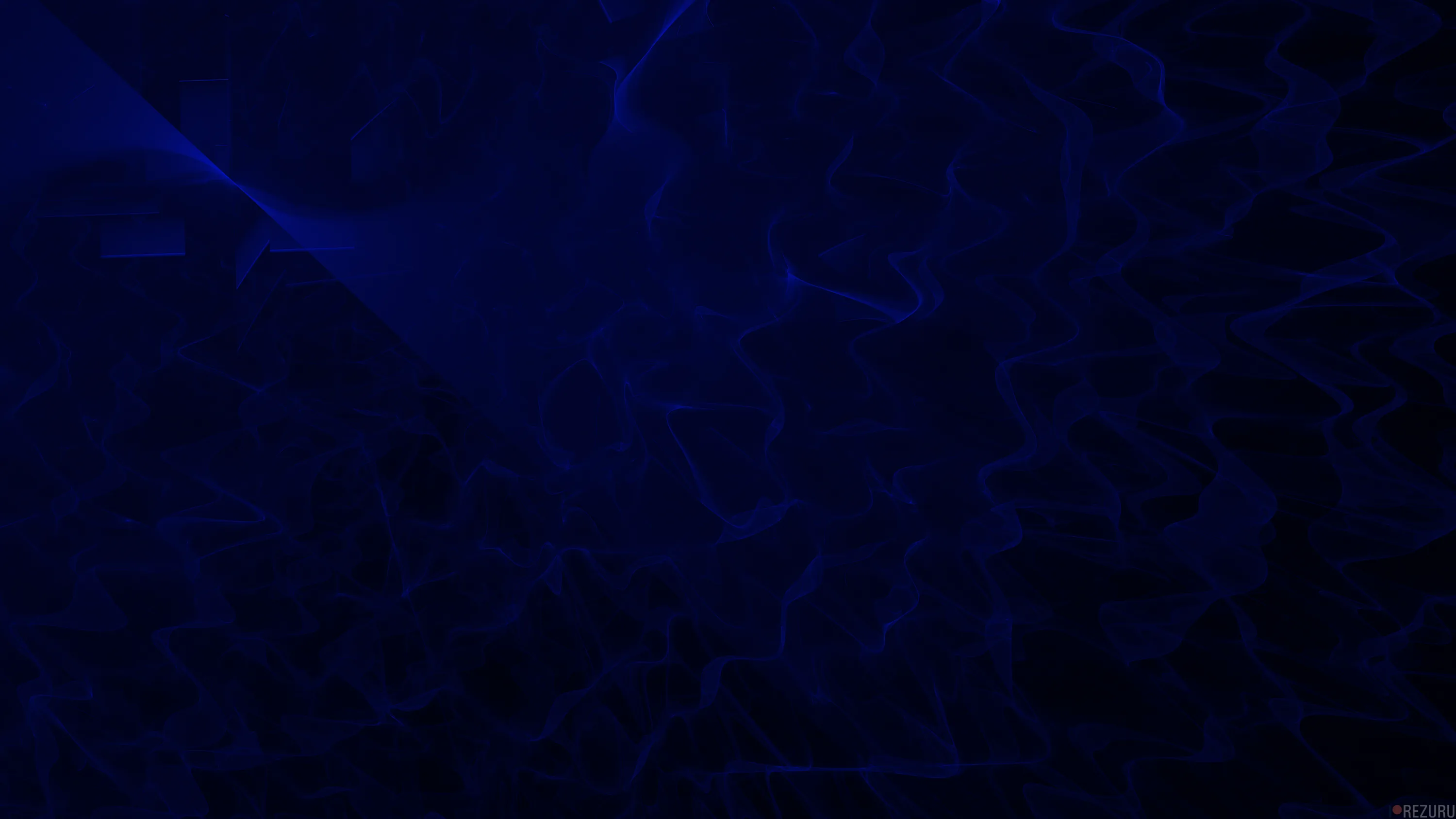 Thin wisps of navy smoke drift across a very dark ground, brightest in the upper left and fading out toward the corners.