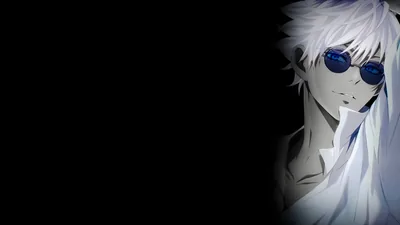 blue eyes, looking at viewer, parted lips, collarbone, Satoru Gojo