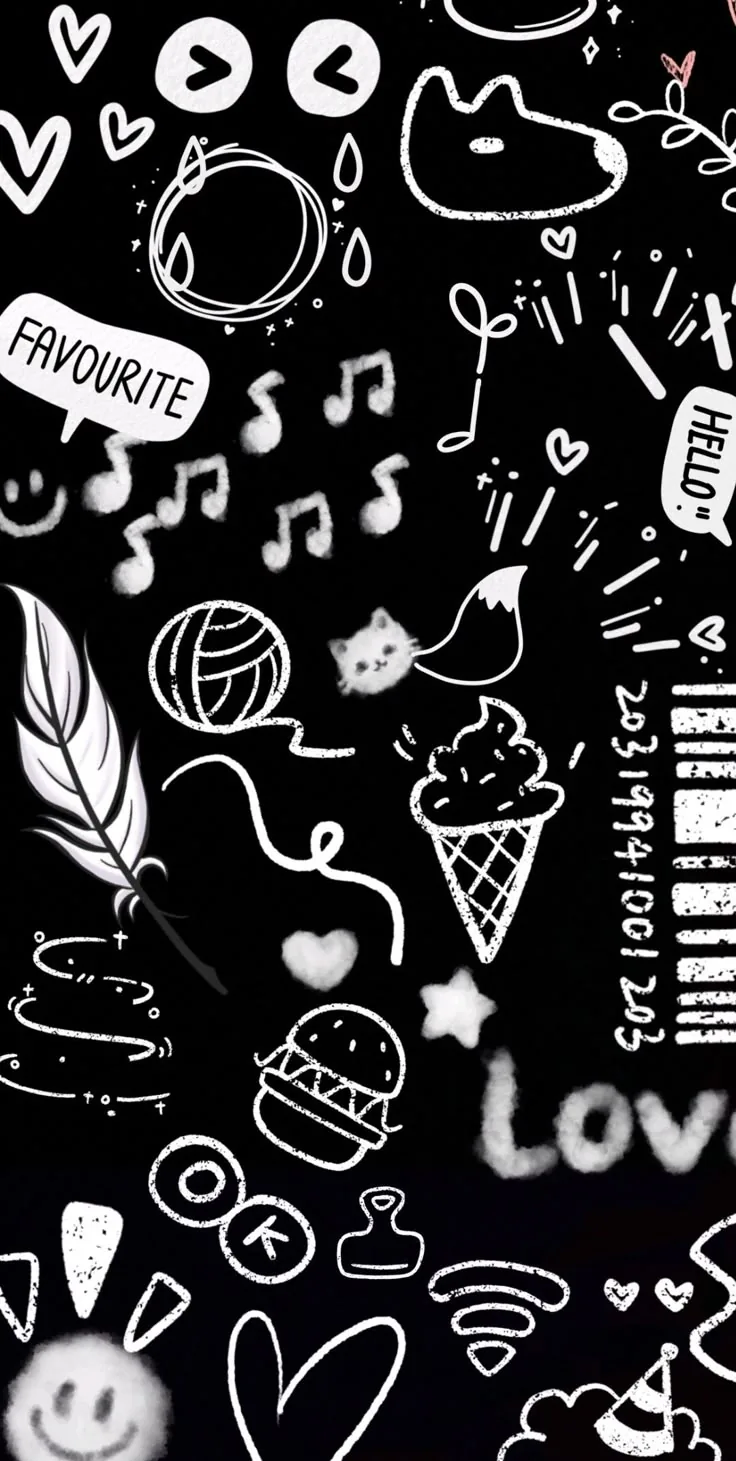 Black and white wallpaper