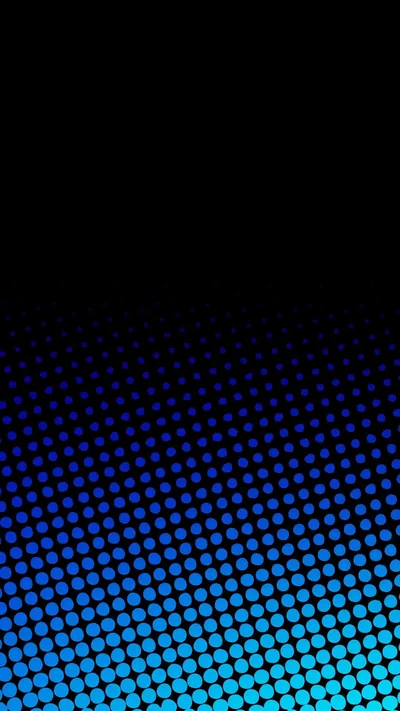 free Blue Amoled Dots In Black Wallpaper