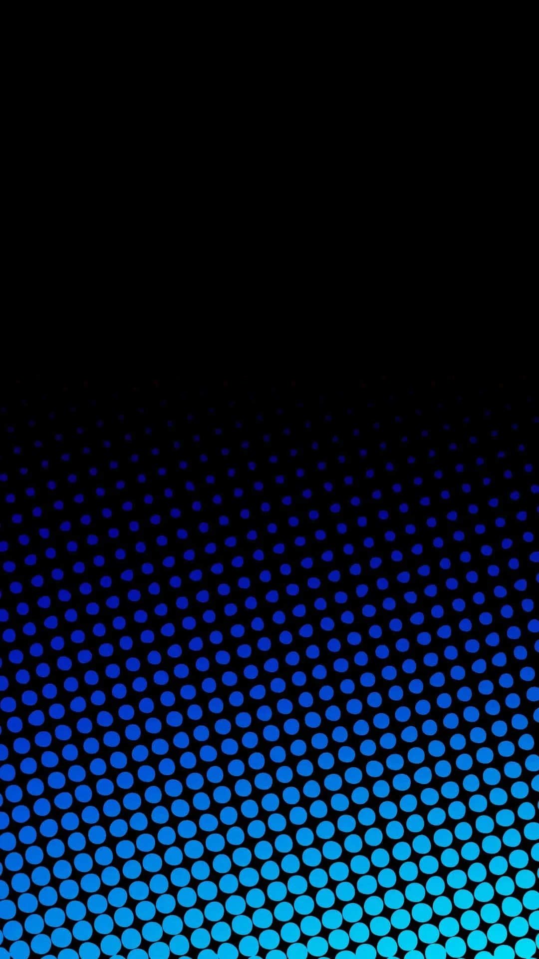 free Blue Amoled Dots In Black Wallpaper