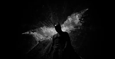 Batman Silhouette Against the Bat Signal HD Wallpaper