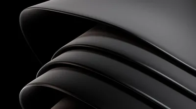 Folded Black Sheets Close-Up HD Wallpaper