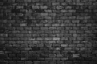 Grey Black Brick Wall Close-Up HD Wallpaper