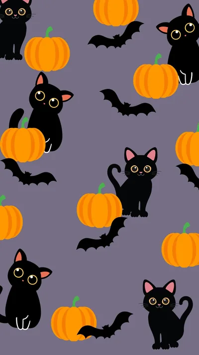 Phone Wallpaper Halloween Wallpaper Black Background Pumpkin Wallpaper