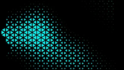 Blue Triangles Shapes Black Background 4K HD Abstract Wallpapers