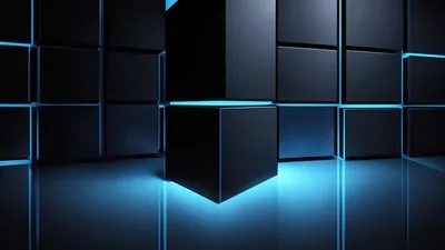 Black Square Wallpaper HD