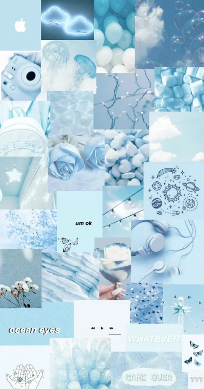Blue Background Wallpaper Aesthetic