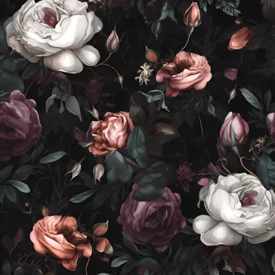 Dark Floral Wallpapers 4k, HD Backgrounds