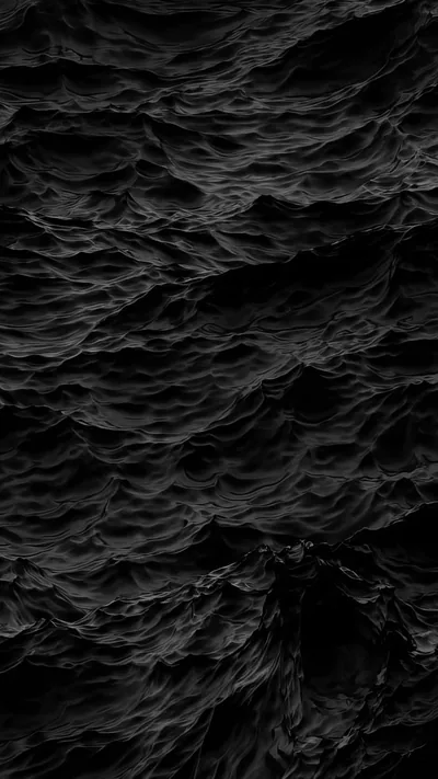 Dark Black Waves Wallpaper