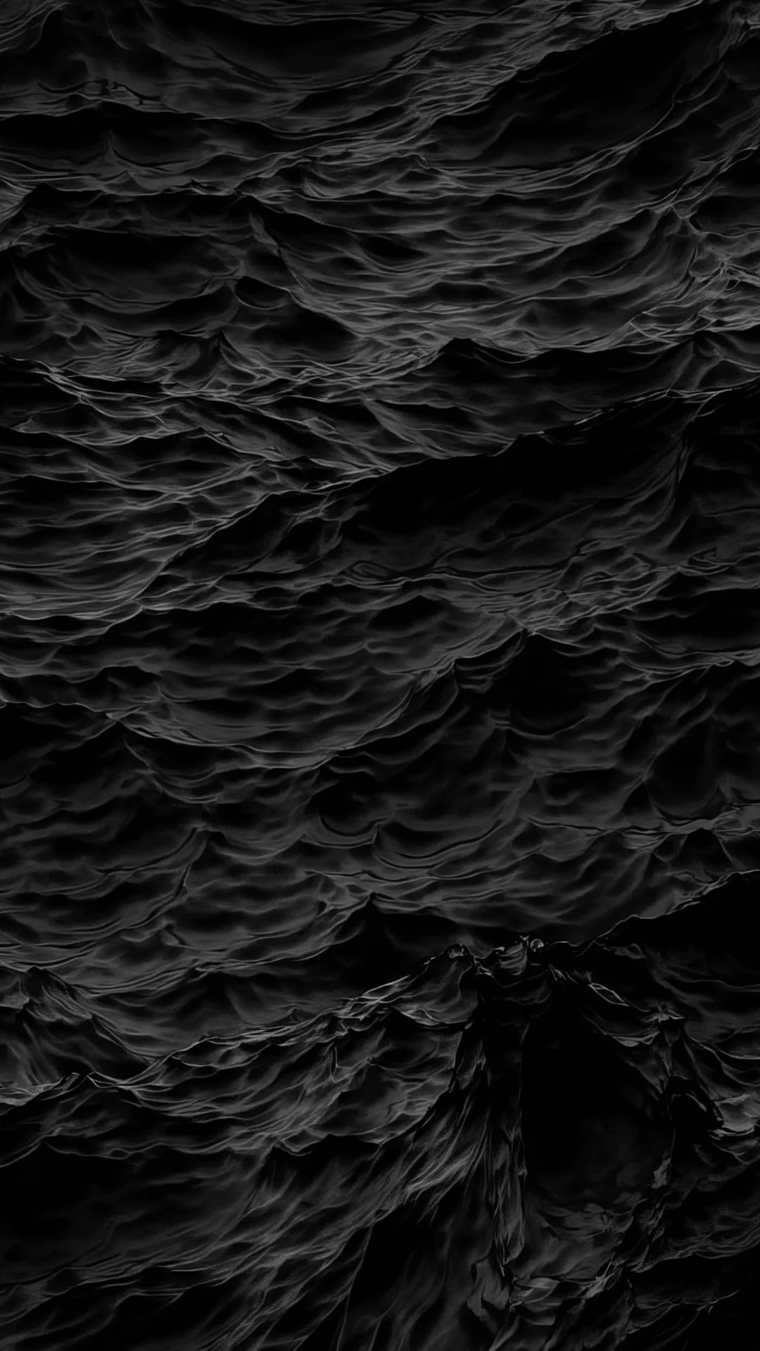 Dark Black Waves Wallpaper