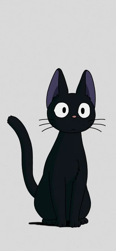 Animal sketch black kitten funny aesthetic funny animal