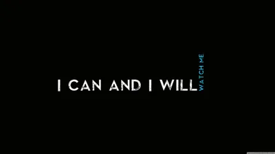 I Can and I Will Quote HD Wallpaper