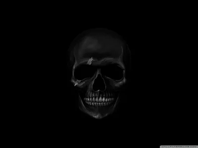 Skull Emerging From Darkness HD Wallpaper