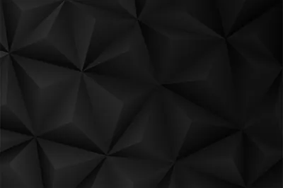 Black Background with Polygonal Pattern Graphic Vectorian