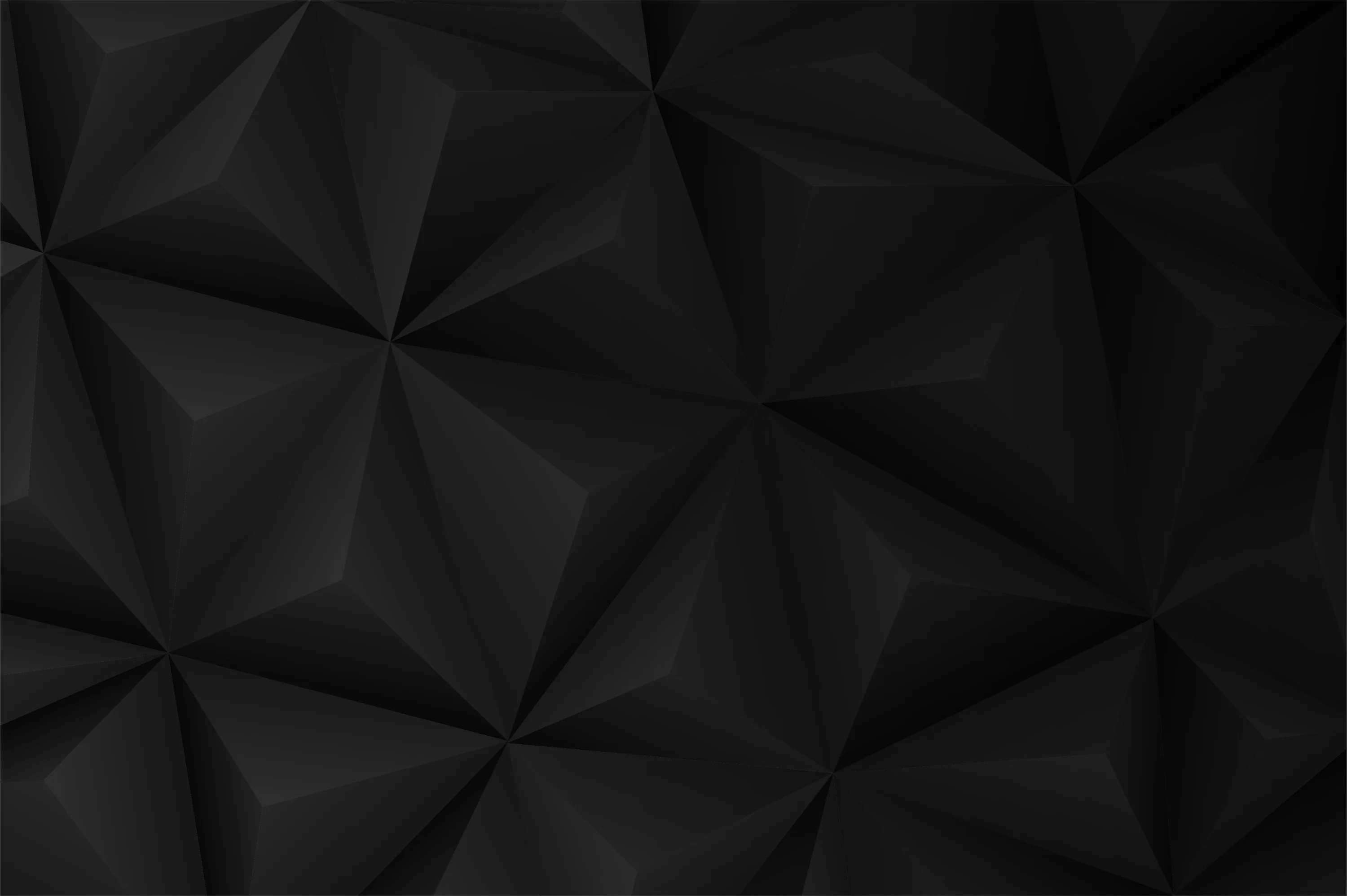Black Background with Polygonal Pattern Graphic Vectorian