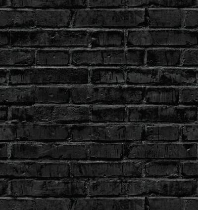 Black brick wallpaper removable wallpaper peel and stick