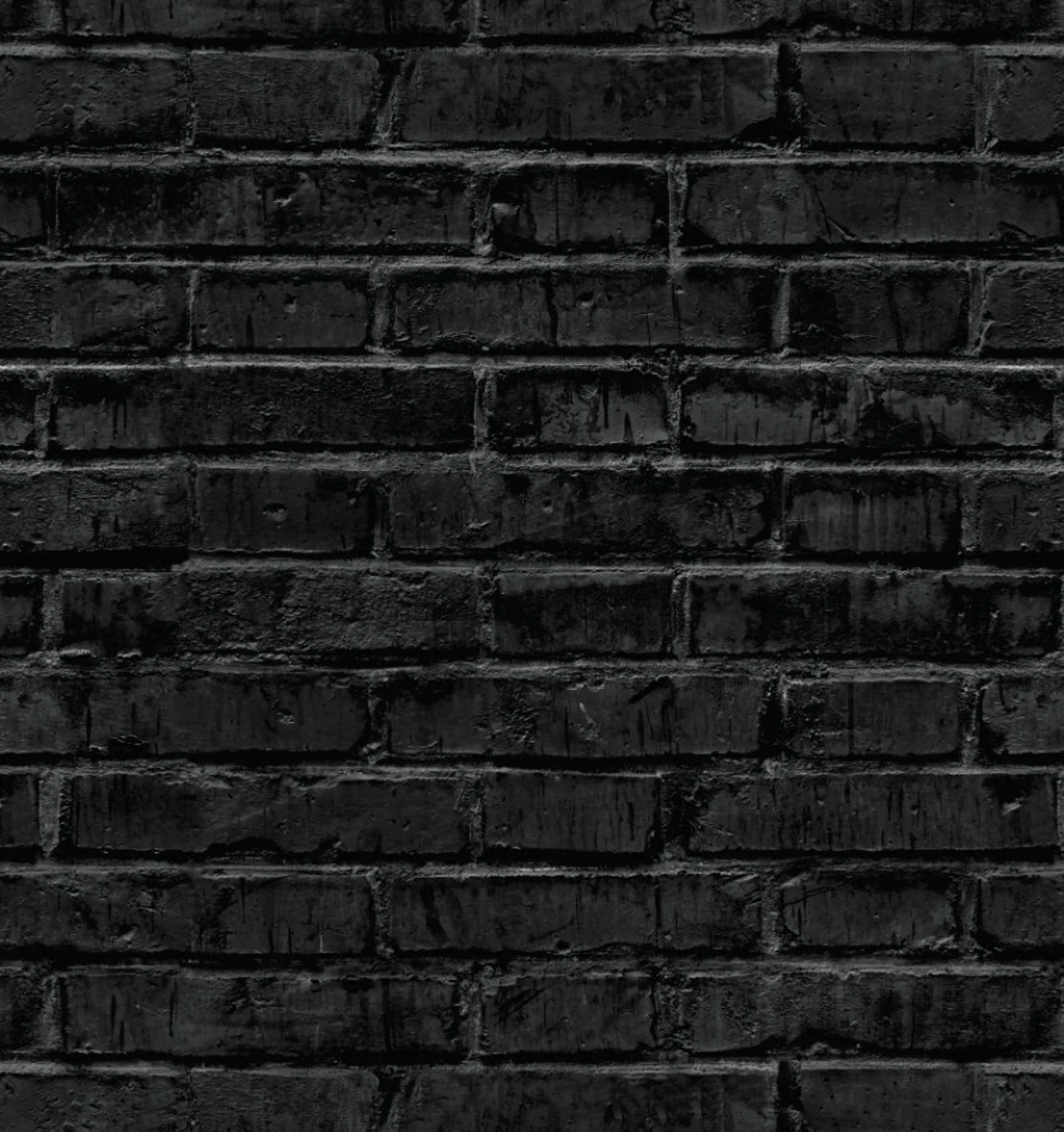 Black brick wallpaper removable wallpaper peel and stick etsy