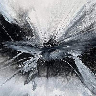 Black White Abstract Background