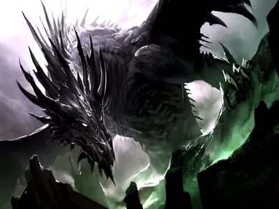Shadow of the Dragon HD Fantasy Wallpaper Kotaki