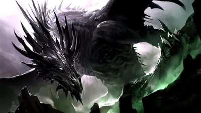 Dragon Cool Black Background