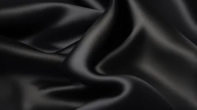 Folded Black Satin Close-Up HD Wallpaper
