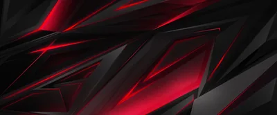 Red and Black Angular Shards HD Wallpaper