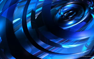 Blue And Black 3d Wallpaper