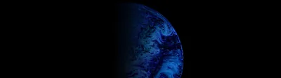 Blue Planet Edge in Darkness HD Wallpaper