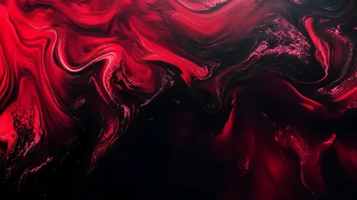 Red and Black Liquid Marble HD Wallpaper