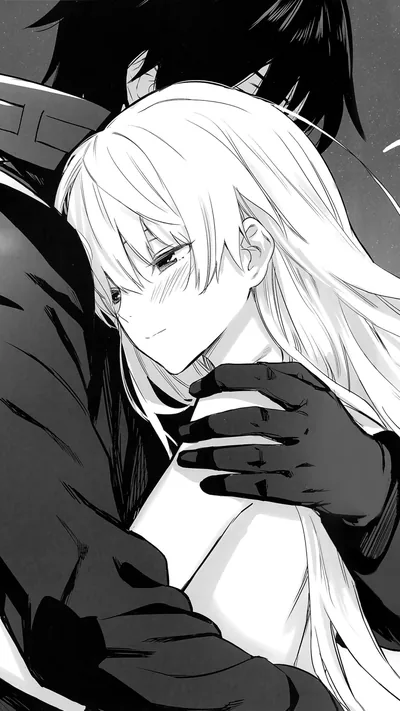 free Dark Anime Aesthetic Couple Wallpaper