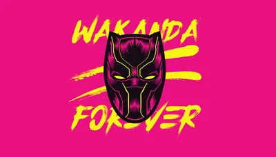 Black Panther Wakanda Forever 4k Minimalist Art Wallpaper, HD Movies 4K Wallpapers, Ima