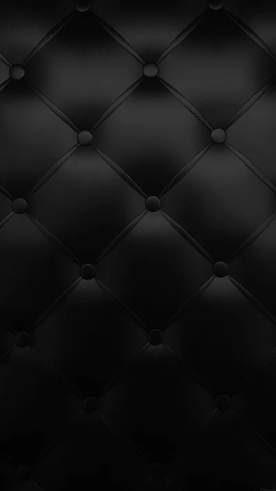 Black Tufted Leather Texture HD Phone Wallpaper